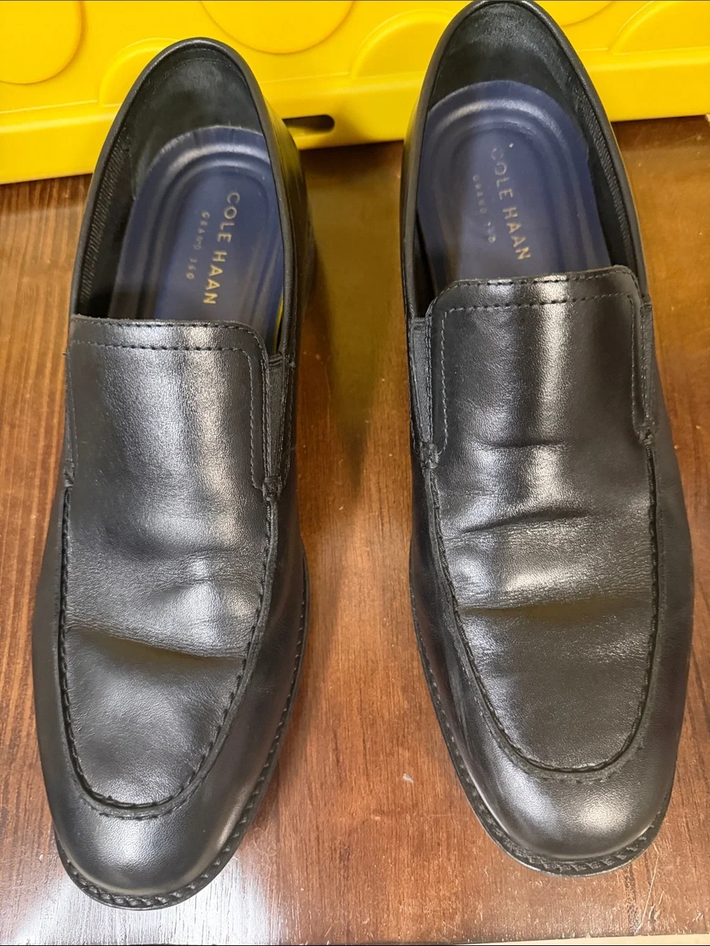 Cole Haan Black Leather Slip-On Loafers — Men’s Dress Casual Size 11